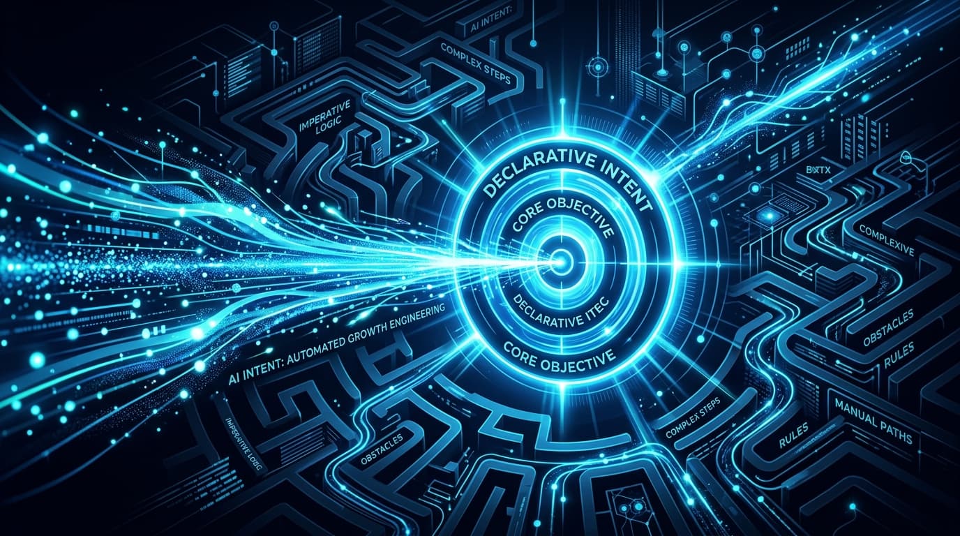 Declarative Growth Engineering with Intent-Driven AI